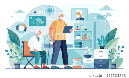 Geriatric care addresses common age-related challenges, such as chronic diseases, mobility limitations, and cognitive decline. 131523838