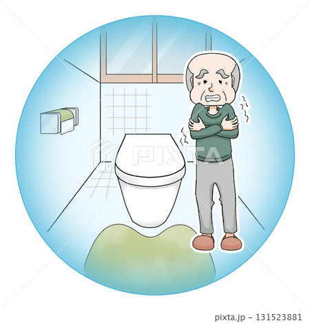 トイレで寒がる高齢者 131523881