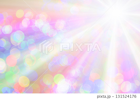 ボケたカラフルなバックグラウンドに光 131524176