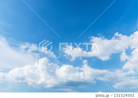 夏の空 夕方の青空と積雲08 夏の空 夕方の青空と積雲08 131524501