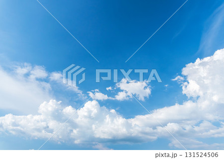 夏の空　夕方の青空と積雲13 131524506