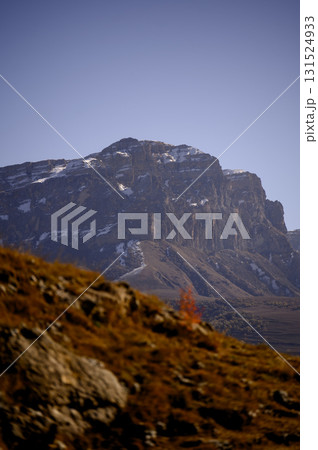 Panorama of the Caucasus Mountains. Rocks and mountain terraces Panorama of the Caucasus Mountains. Rocks and mountain terraces 131524933