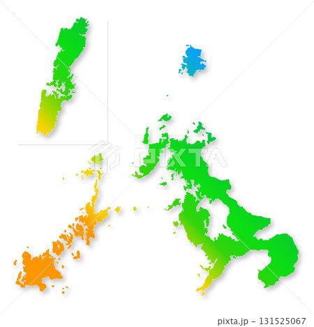 長崎県地図 長崎県地図 131525067