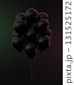 Party celebration balloons on isolated background. 3d rendering. Applicable for black Friday design design. 131525172