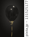Black balloon on the black background. Applicable for social media Black Friday sale banner. 131525177