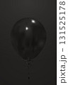 Black balloon on the black background. Applicable for social media Black Friday sale banner. 131525178