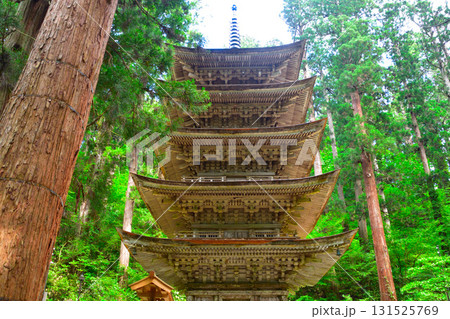 羽黒山　五重塔 131525769