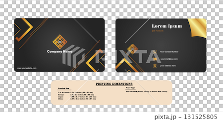 Black and Gold Modern Graphic Designer Business Card Black and Gold Modern Graphic Designer Business Card 131525805