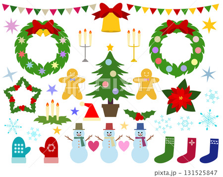 クリスマスのかわいいイラスト素材セット(行事11) クリスマスのかわいいイラスト素材セット(行事11) 131525847