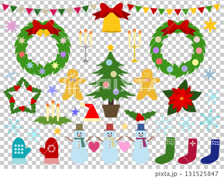 クリスマスのかわいいイラスト素材セット(行事11) クリスマスのかわいいイラスト素材セット(行事11) 131525847