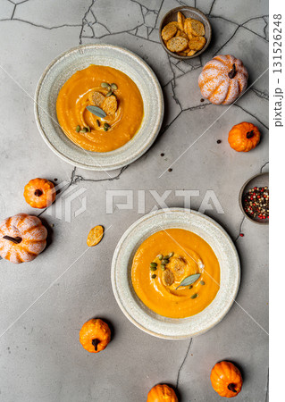 Spicy pumpkin soup Spicy pumpkin soup 131526248