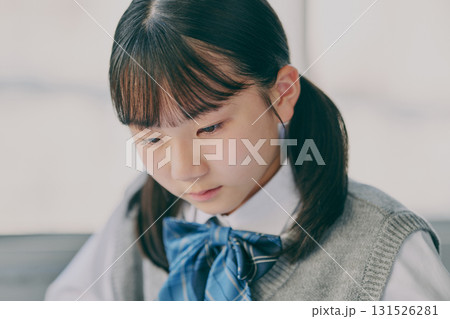 勉強する女子中学生 勉強する女子中学生 131526281