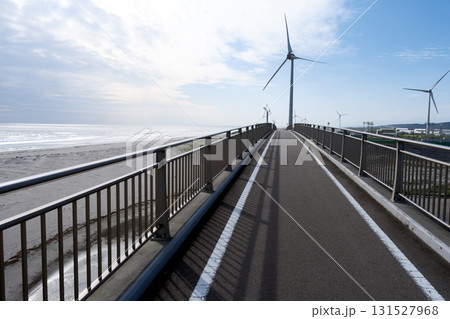 菊川を渡る潮騒橋 菊川を渡る潮騒橋 131527968