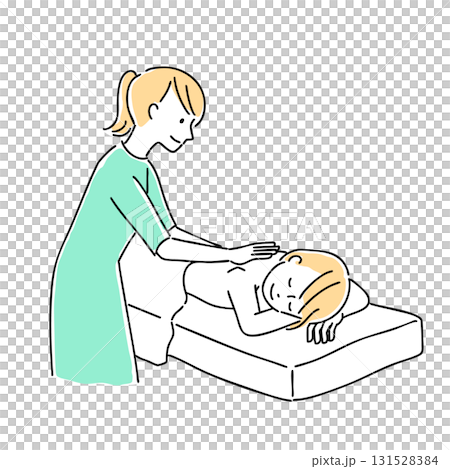 エステサロンでケアをする女性 131528384