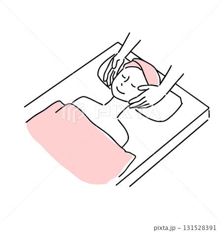 エステサロンでケアをする女性 131528391