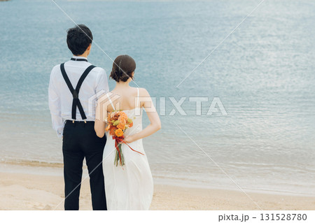 海辺のウェディングフォト 131528780
