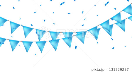 Blue party flag background vector for celebration Blue party flag background vector for celebration 131529257