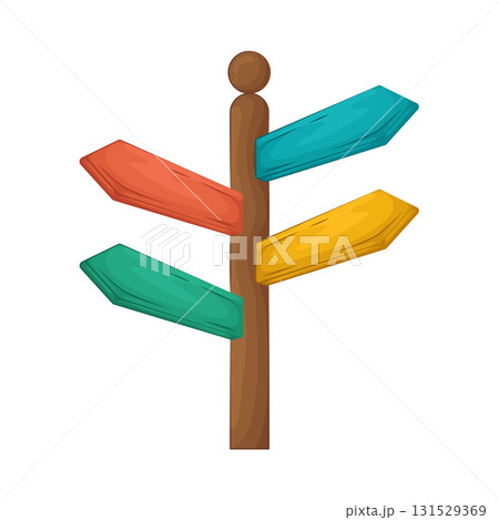 Illustration of road sign  131529369