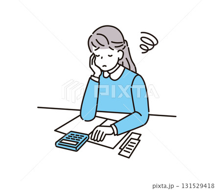 家計簿　生活費　女性 131529418