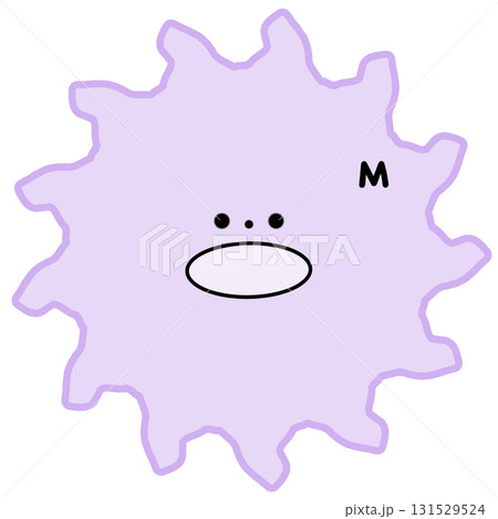 マクロファージキャラ かわいい免疫細胞 131529524