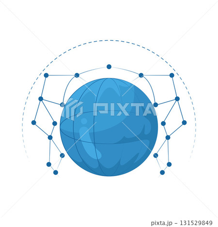 Illustration of network Illustration of network 131529849