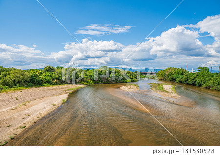 木津川風景　上津屋橋下流側　京都府八幡市 131530528