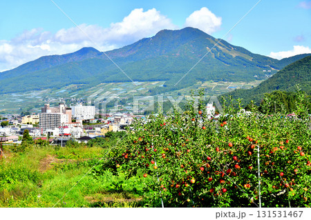 高社山～湯田中駅周辺を望む(長野県山ノ内町)【2025.9】 131531467