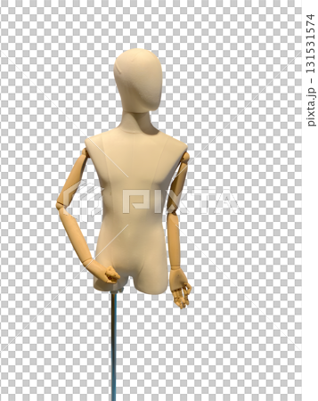 Human mannequin torso with wooden articulated arms for fashion design and art modeling Human mannequin torso with wooden articulated arms for fashion design and art modeling 131531574
