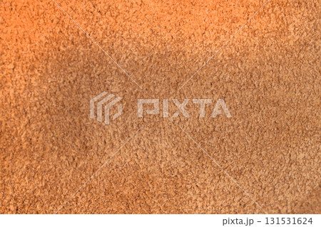 Close up of brown suede leather texture 131531624