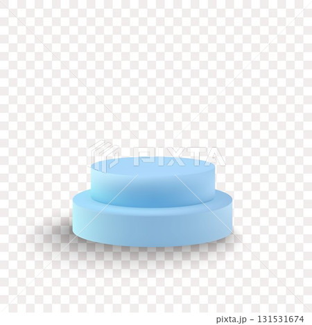 Minimalistic round two-tier stand on a transparent background. Eps 10 Minimalistic round two-tier stand on a transparent background. Eps 10 131531674