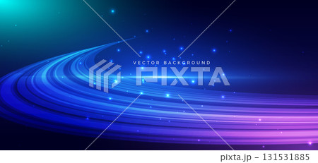 Abstract geometric curved lines technology on dark blue backgroung. High speed motion moving concept. Abstract geometric curved lines technology on dark blue backgroung. High speed motion moving concept. 131531885