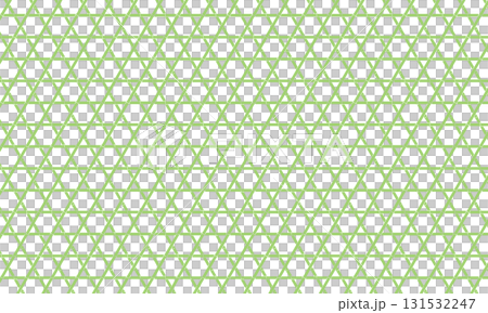 A basket weave pattern made from green bamboo tubes 131532247