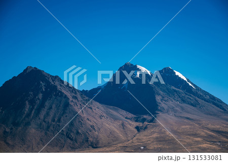 Snow capped mountain landscape in tibet, China 131533081