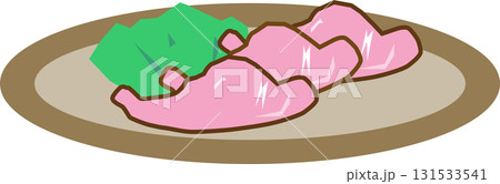 添え野菜とローストビーフ 添え野菜とローストビーフ 131533541