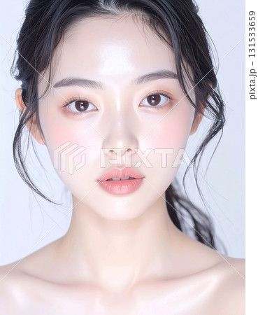ナチュラルで上品な美しさを持つ日本人女性の美容イメージ 131533659