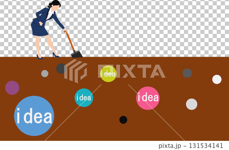 有想法的女商人的插圖 131534141