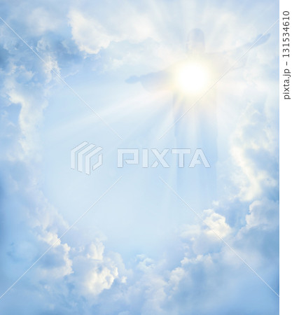 Bright light from cloudy sky Bright light from cloudy sky 131534610