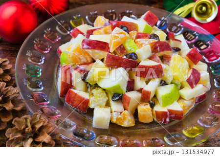 メキシコ クリスマスのリンゴのサラダ Ensalada de manzana navideña メキシコ クリスマスのリンゴのサラダ Ensalada de manzana navideña 131534977