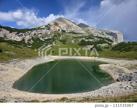 Limo Lake Fanes Park Dolomites mountains Italy panorama Limo Lake Fanes Park Dolomites mountains Italy panorama 131535067