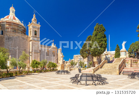 View of the square near the Basilica of St Paul, Rabat, Malta View of the square near the Basilica of St Paul, Rabat, Malta 131535720
