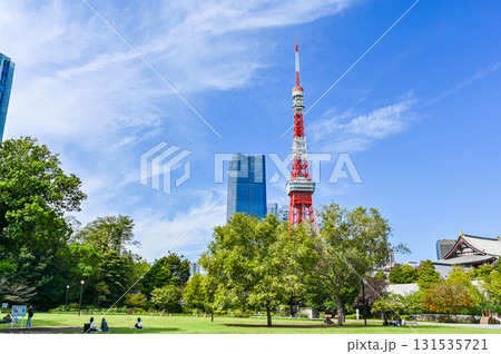 東京の芝公園からの風景 131535721