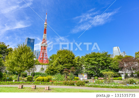 東京の芝公園からの風景 131535735