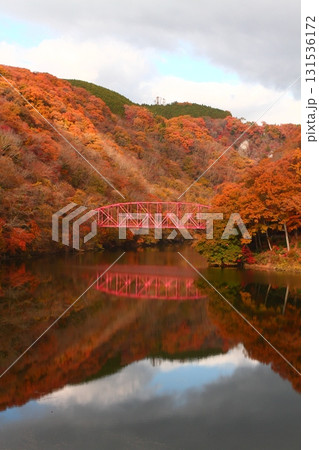 帝釈峡 神龍橋の紅葉 帝釈峡 神龍橋の紅葉 131536172