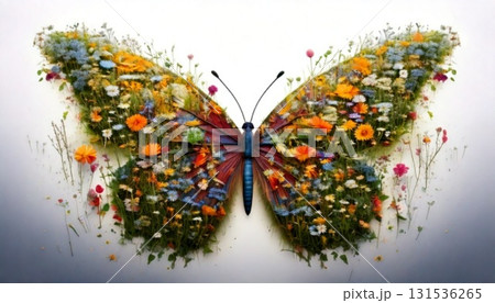 butterfly on flower 131536265