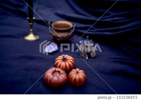 the witch accessories for performing magical rituals on Halloween the witch accessories for performing magical rituals on Halloween 131536855