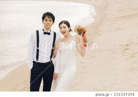 海辺のウェディングフォト 131537354