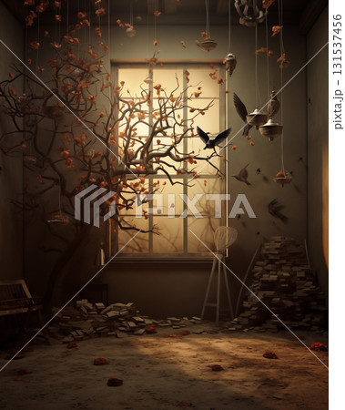 Photo backdrop, studio room 131537456