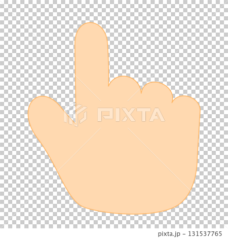 Pointer-style pointing hand illustration Pointer-style pointing hand illustration 131537765