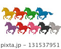 九頭の走る馬  (馬九行久/うまくいく) 九頭の走る馬  (馬九行久/うまくいく) 131537951