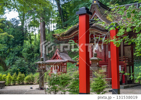 奈良 談山神社 緑の中の境内末社 奈良 談山神社 緑の中の境内末社 131538019